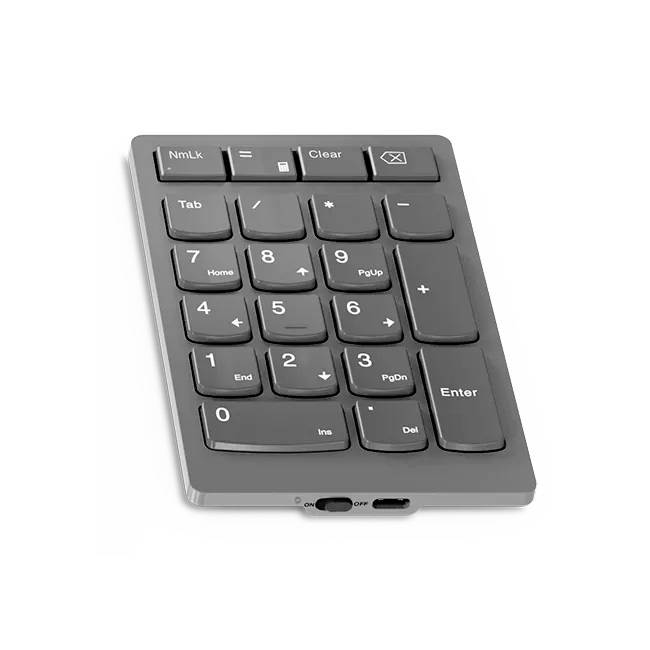 Lenovo Go Wireless sans fil Pavé numérique gris