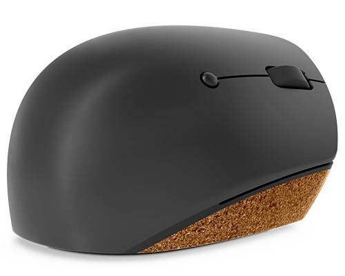 Lenovo Go Wireless Vertical Souris ergonomique sans fil optique gris, bois 6 Boutons 2400 dpi ergonomique