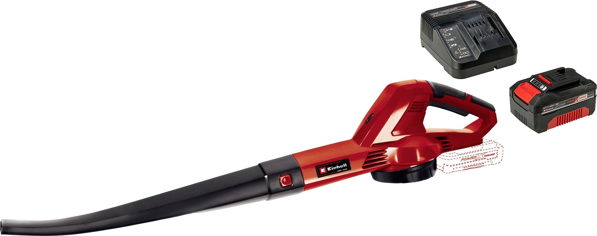 Einhell 1462476+1668363 GC-CL 18 Li E + StarterKIT sans fil Souffleur avec batterie, avec chargeur 18 V