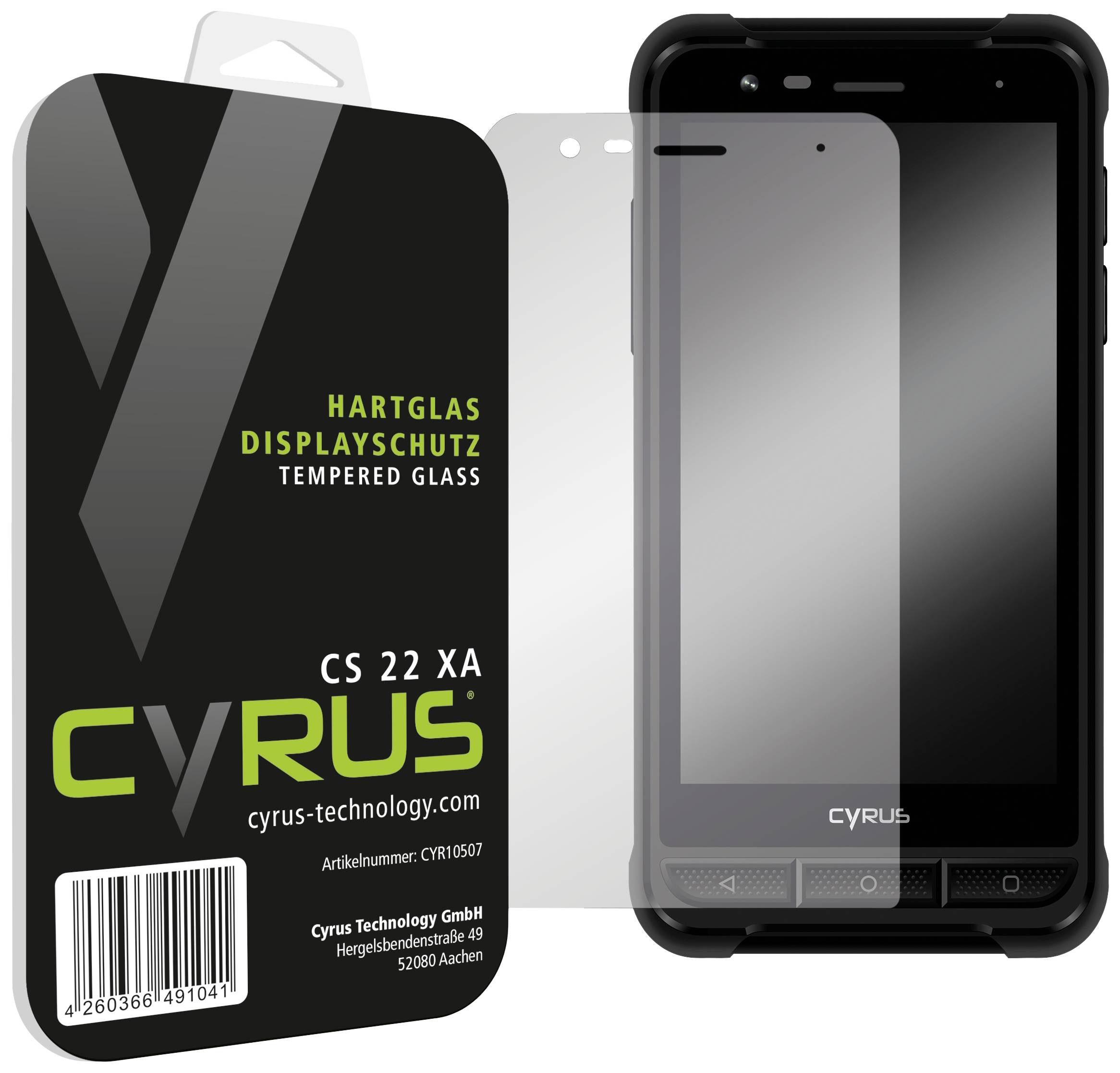 Cyrus Tempered Glass Screen Protector Verre de protection d'écran CS22XA 1 pc(s) CYR10507