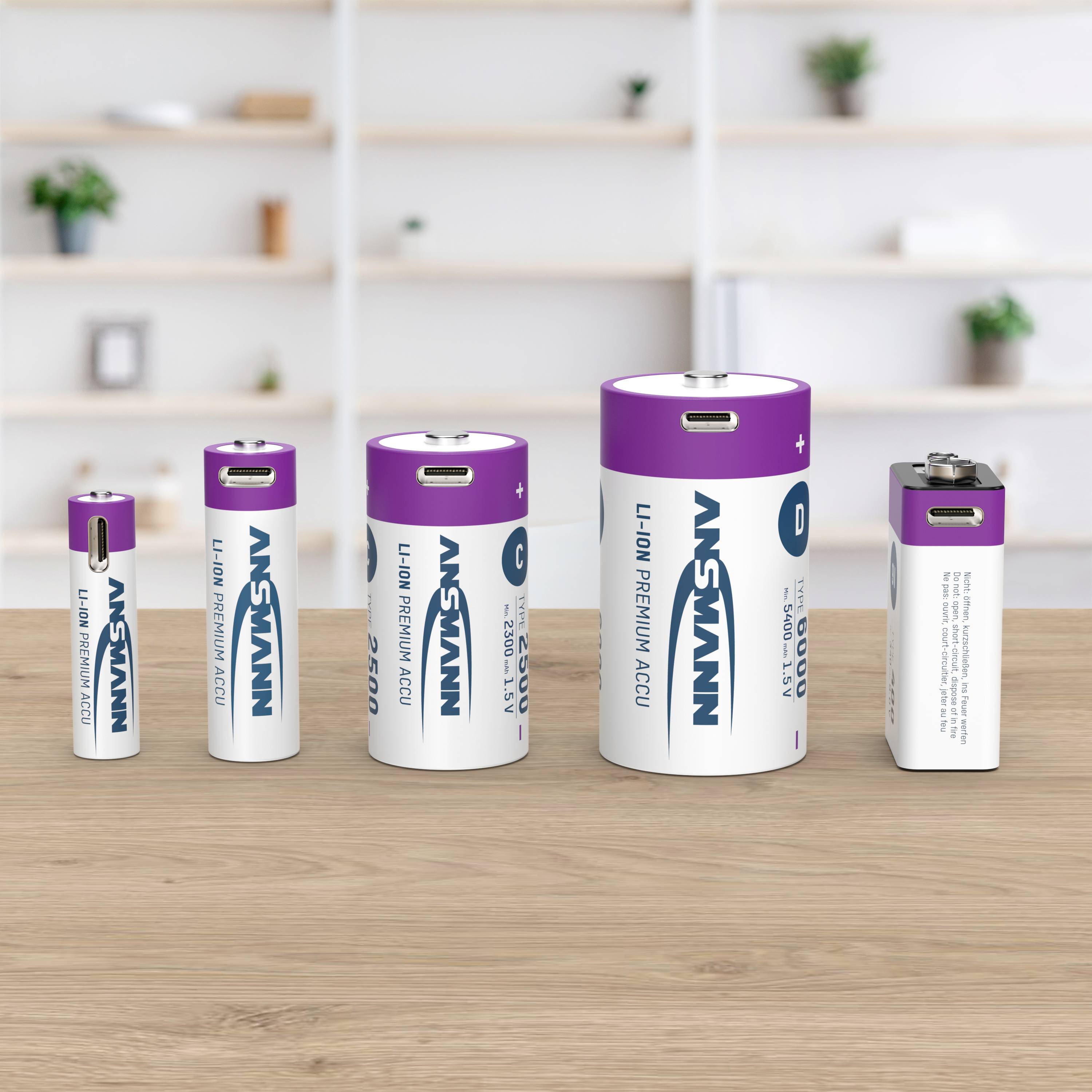 Ansmann LR03 USB-C Batterie USB-C® Li-Ion 500 mAh 1.5 V 4 pc(s)