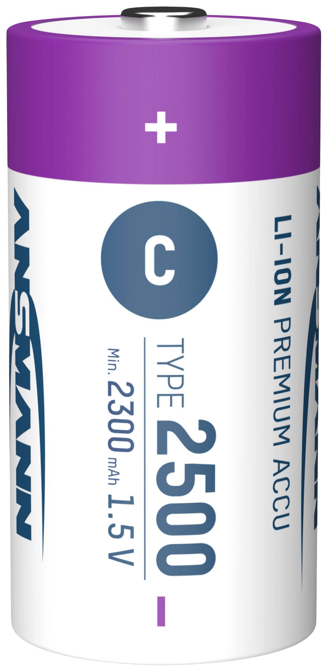 Ansmann LR15 USB-C Pile rechargeable LR14 (C) Li-Ion 2500 mAh 1.5 V 2 pc(s)