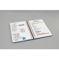 Sigel Jolie Misty Meadows JN619 Carnet à spirales linéature de trame à points (quadrillage à points) violet, bleu, vert Nombre de Sigel Jolie Misty Meadows JN619 Carnet à spirales linéature de trame à points (quadrillage à points) violet, bleu, vert Nombre de