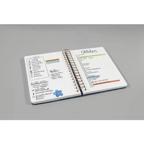 Sigel Jolie Misty Meadows JN619 Carnet à spirales linéature de trame à points (quadrillage à points) violet, bleu, vert Nombre de Sigel Jolie Misty Meadows JN619 Carnet à spirales linéature de trame à points (quadrillage à points) violet, bleu, vert Nombre de
