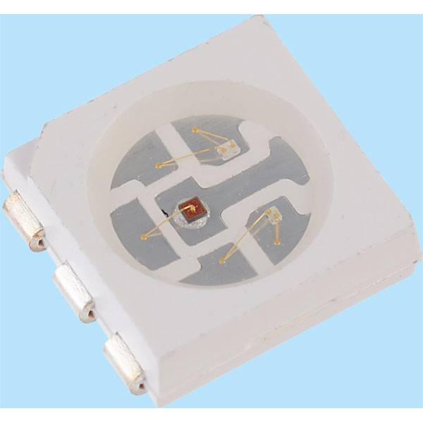 Kingbright KAAF-5050BRGS-10 LED CMS RVB 1400 mcd, 700 mcd, 420 mcd 120 ° 50 mA, 30 mA 2.5 V, 3.5 V