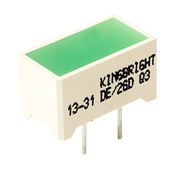 Kingbright DE/2GD Bargraphe à LED x2 vert (L x l x H) 14 x 7.5 x 8 mm