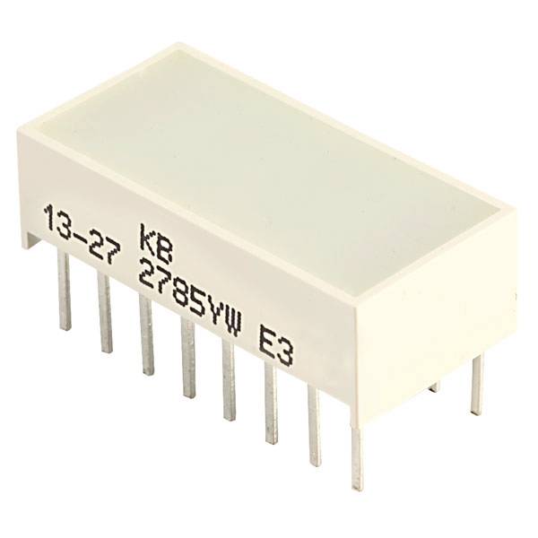 Kingbright KB-2785YW Bargraphe à LED x8 jaune (L x l x H) 20.04 x 9.94 x 6.12 mm