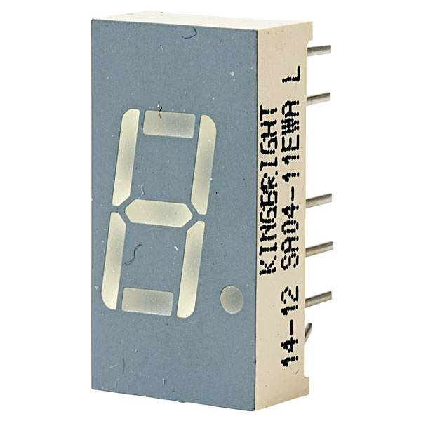 Kingbright Afficheur 7 segments rouge 2 V SA04-11EWA