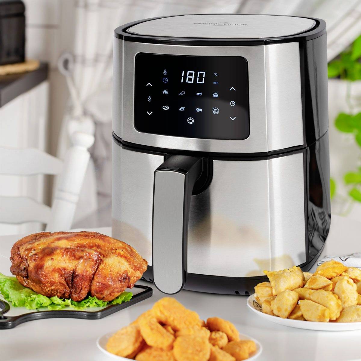 Profi Cook PC-FR 1239 H Friteuse à air chaud 5.5 l acier inoxydable, noir