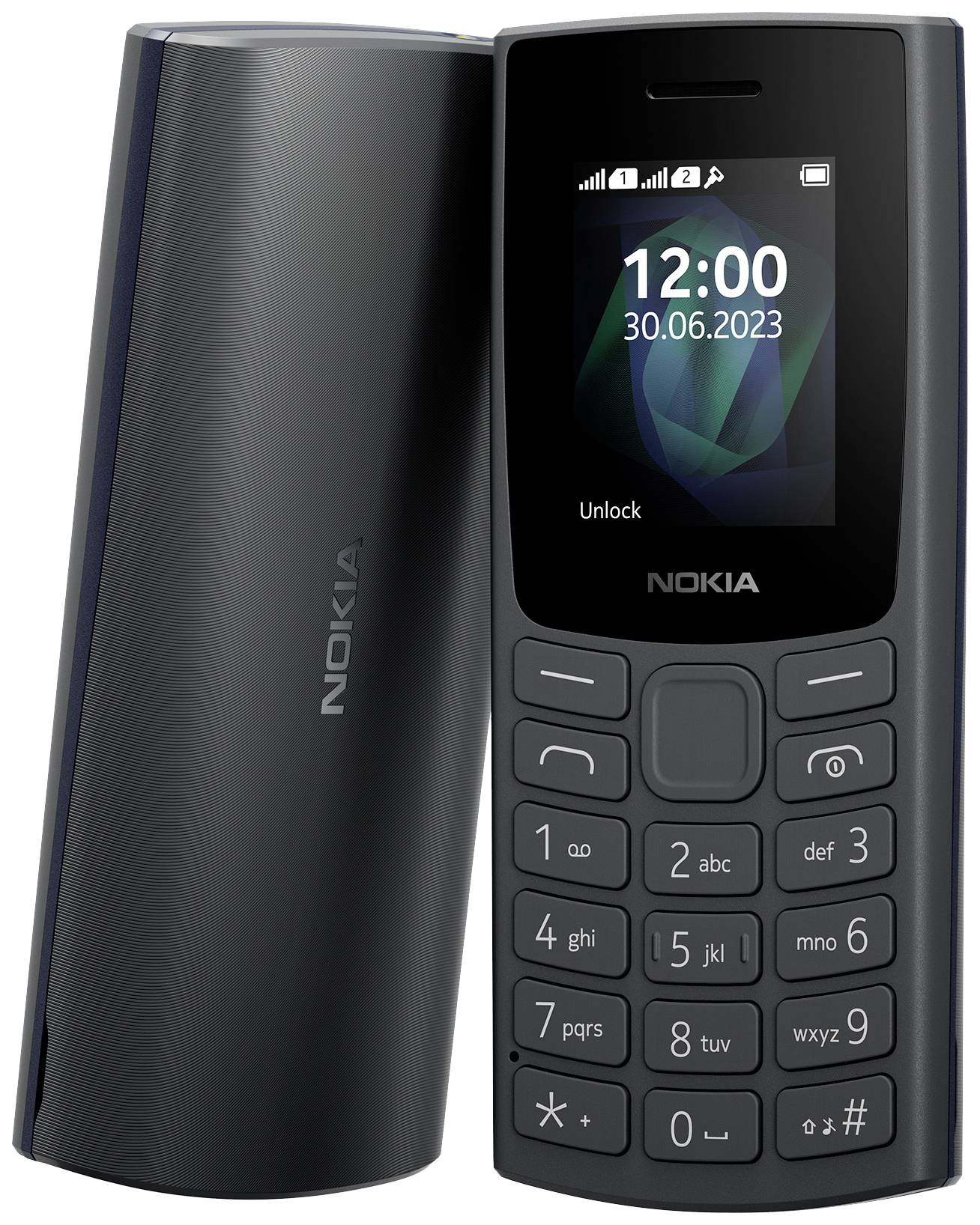 Nokia 105 Edition 2023 Téléphone portable double SIM charbon de bois