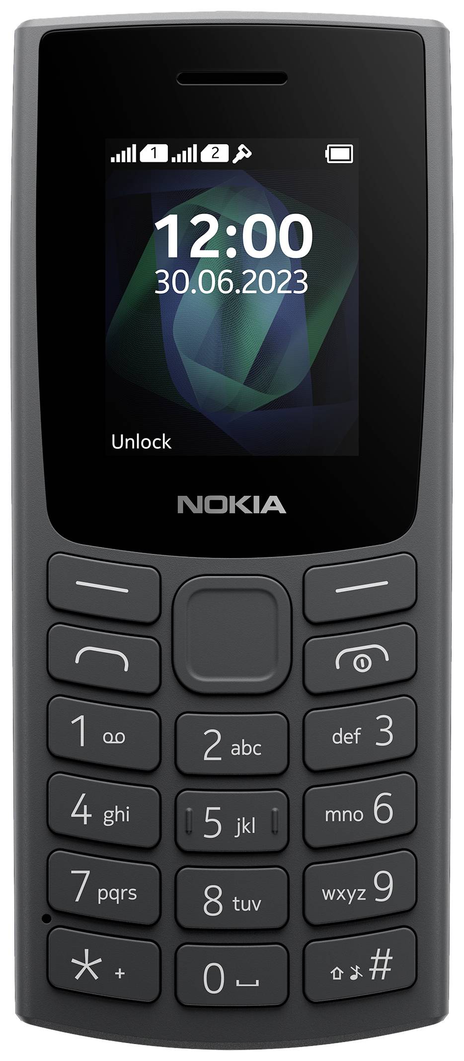 Nokia 105 Edition 2023 Téléphone portable double SIM charbon de bois