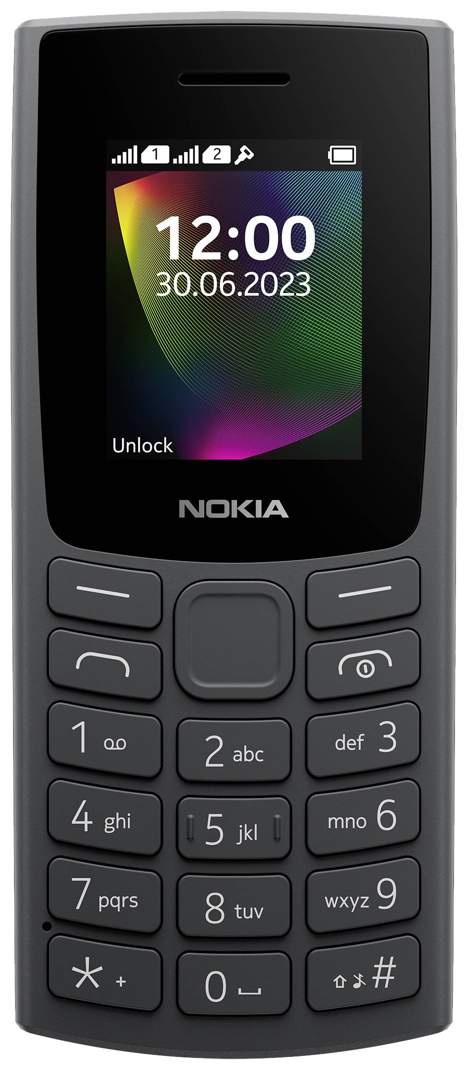 Nokia 105 Edition 2023 Téléphone portable double SIM charbon de bois