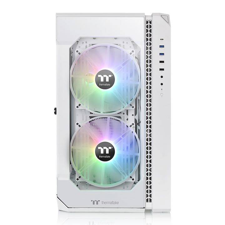 Tour midi Thermaltake View 51 TG ARGB Snow Boîtier PC blanc
