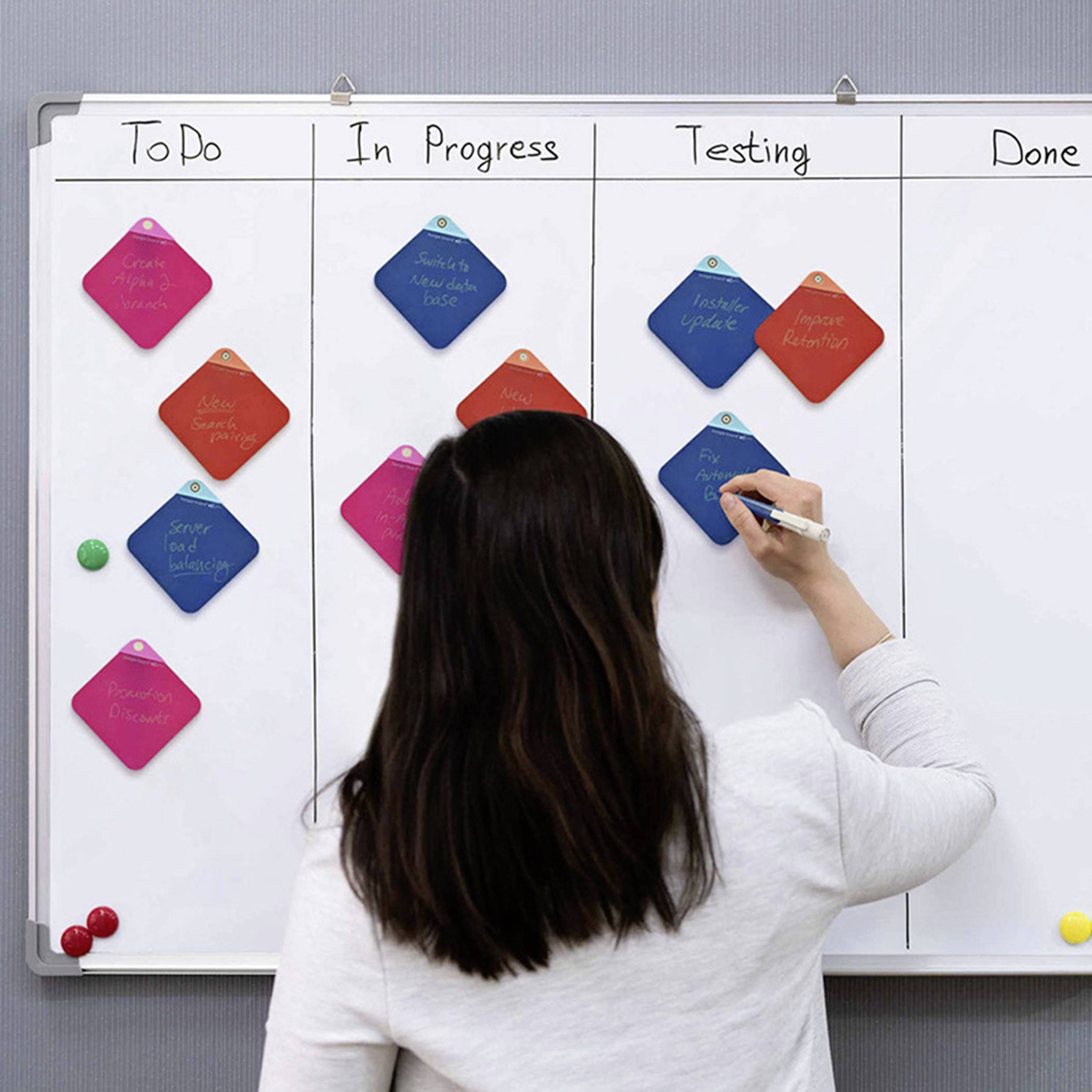 Feuilles de notes digitales Boogie Board VersaNotes™ Starter Pack bleu, rouge, orange