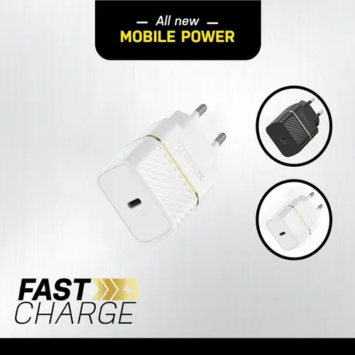 Otterbox EU Wall Charger 20W Chargeur USB 20 W 1x USB-C® blanc intérieure Otterbox EU Wall Charger 20W Chargeur USB 20 W 1x USB-C® blanc intérieure