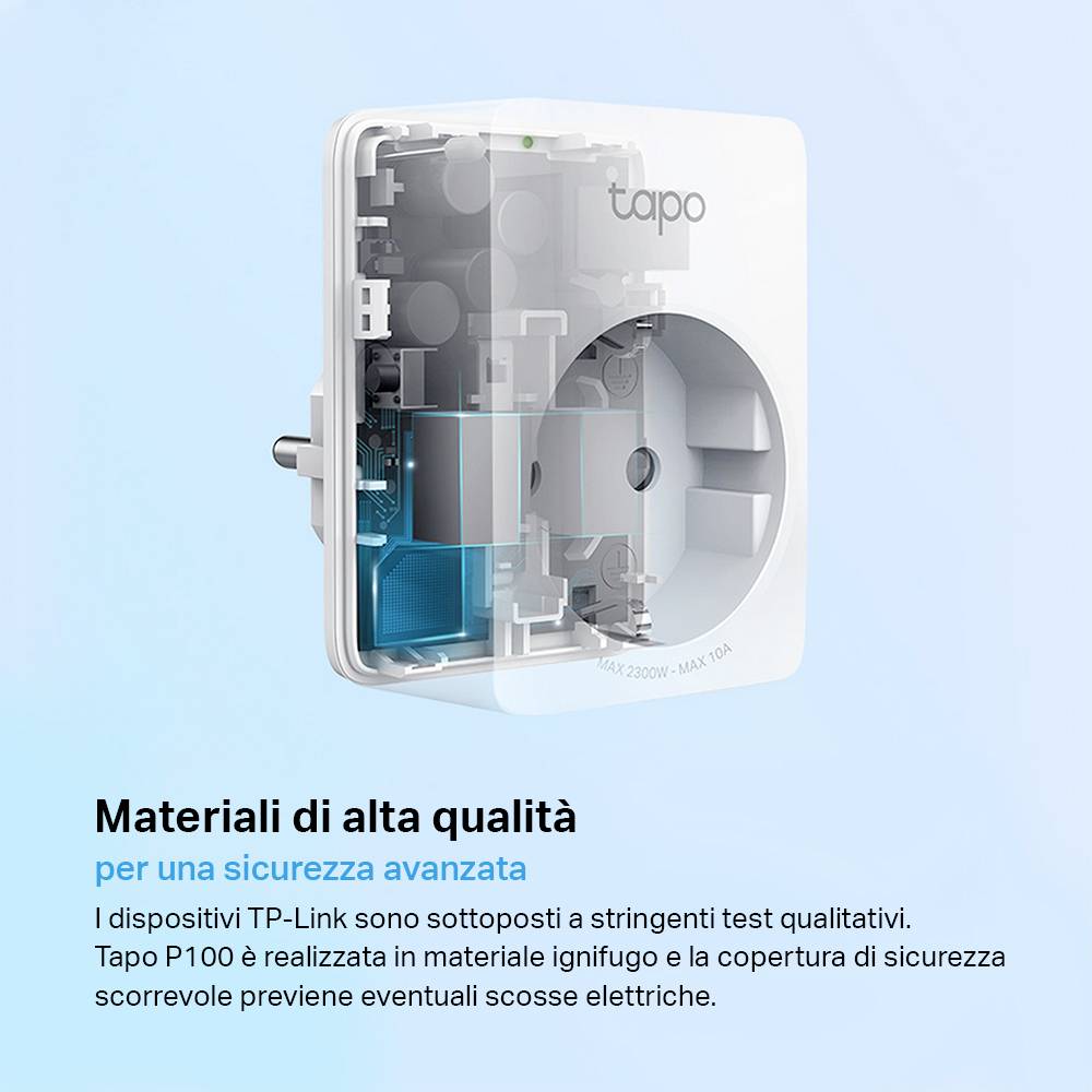 TP-LINK Tapo P100(2-pack) Tapo P100 Bluetooth Jeu de prises télécommandées 2 pièces