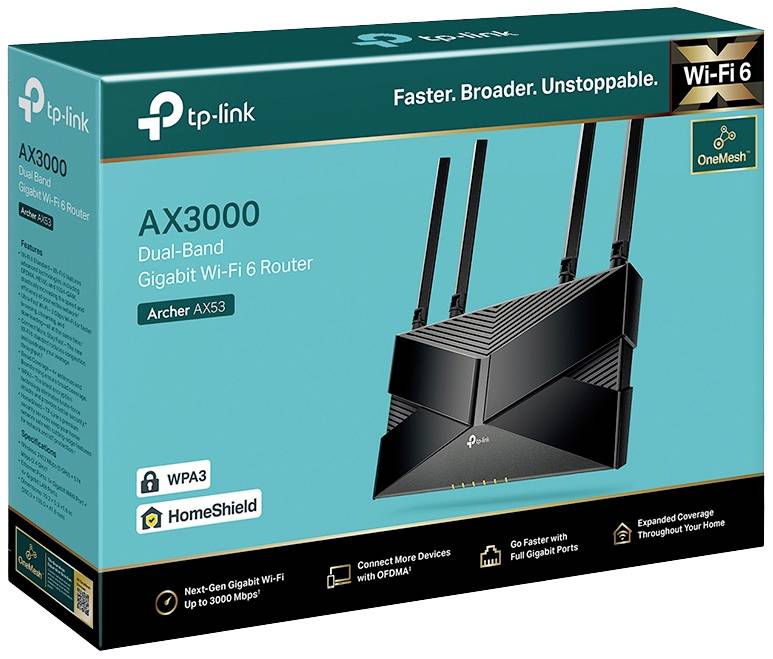 Routeur Wi-Fi TP-LINK Archer AX53 2.4 GHz, 5 GHz 2.4 GBit/s