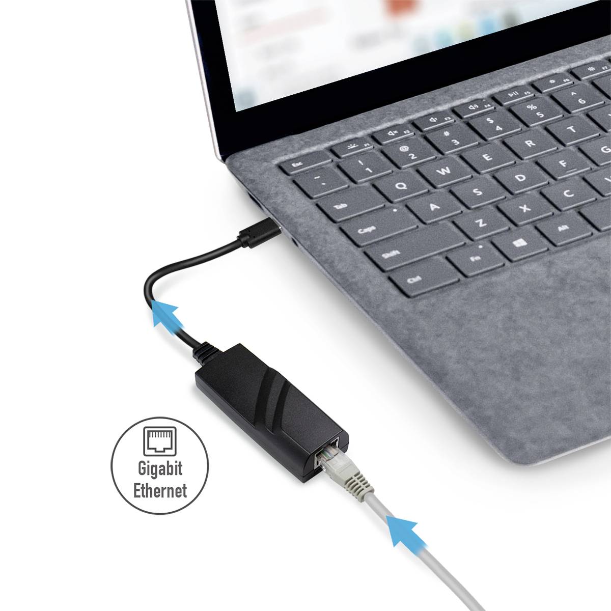 Adaptateur réseau LogiLink UA0238A 1000 MBit/s USB-C®, RJ45