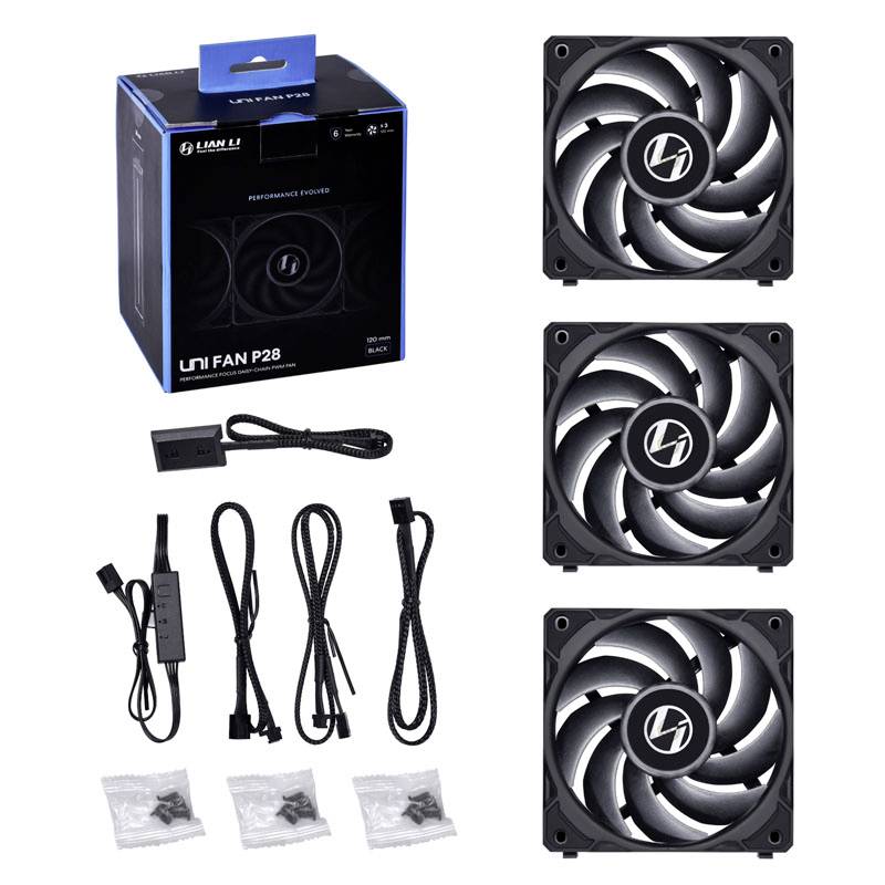 Lian Li UNI FAN P28 Ventilateur pour PC (l x H x P) 120 x 120 x 28 mm