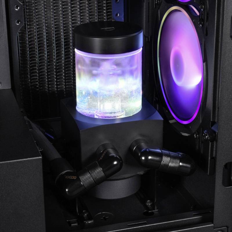 Alphacool Core 100 Aurora ARGB Réservoir de compensation pour refroidissement à l'eau