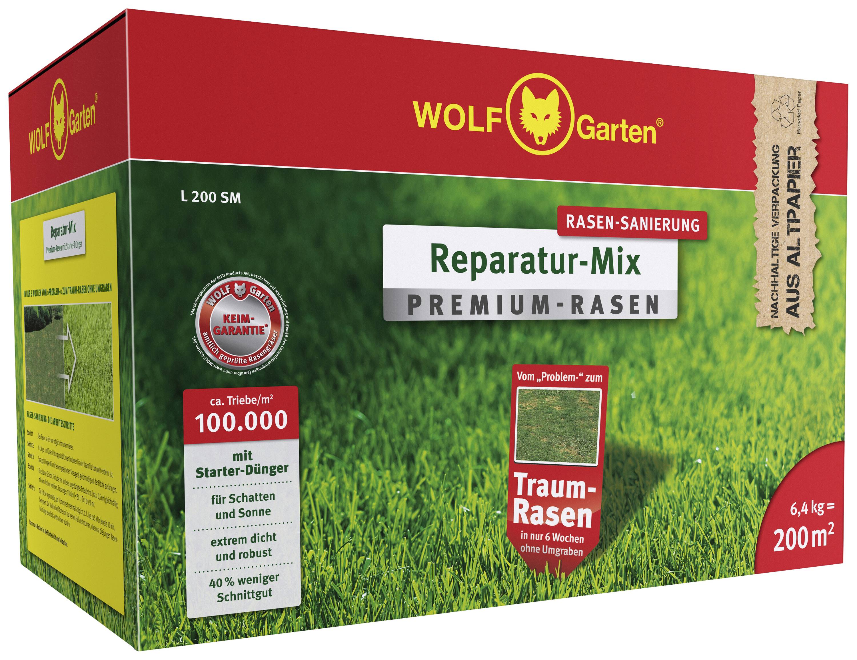 WOLF-Garten 3810036 Jardin WOLF - pelouse Premium plus engrais L 200 SM 1 pc(s)