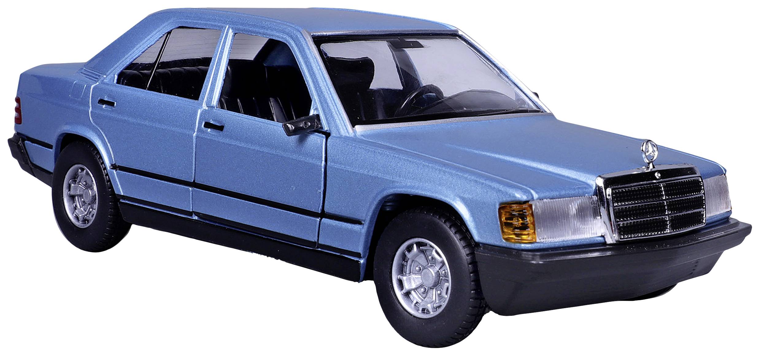 Bburago Mercedes 190E 1987, blau 1:24 Modèle réduit de voiture