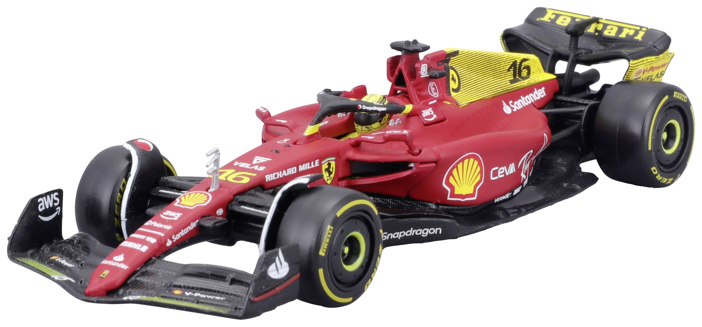 Bburago F1 Ferrari F1-75 2022, Leclerc 1:24 Modèle réduit de voiture
