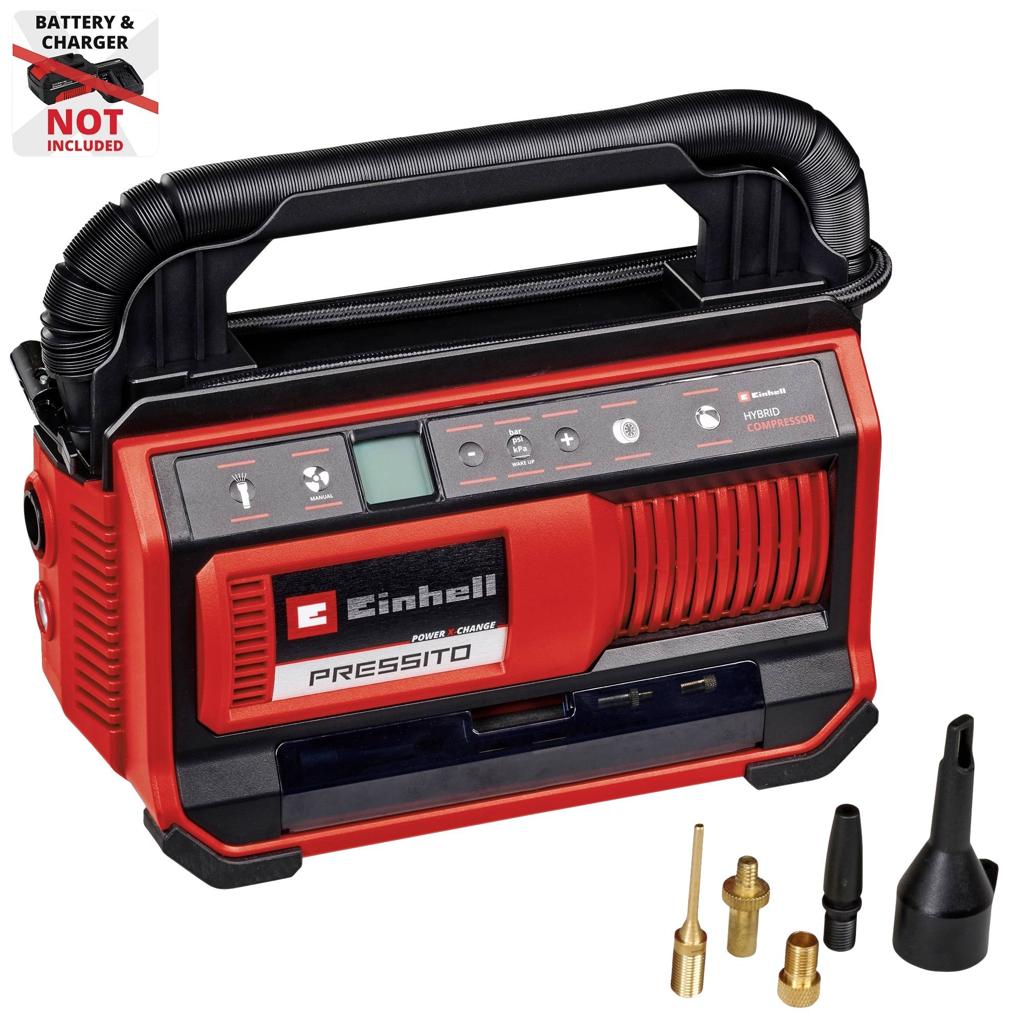 Einhell 4020430 Compresseur sans fil PRESSITO 18/25 Power X-Change 11 bar écran numérique