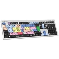 Logickeyboard Avid Media Composer Slim filaire Clavier allemand, QWERTZ gris touches multimédia, hub USB, Touches à frappe Logickeyboard Avid Media Composer Slim filaire Clavier allemand, QWERTZ gris touches multimédia, hub USB, Touches à frappe