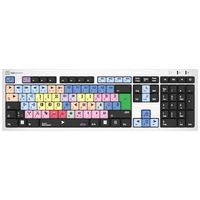 Logickeyboard Avid Media Composer Slim filaire Clavier allemand, QWERTZ gris touches multimédia, hub USB, Touches à frappe Logickeyboard Avid Media Composer Slim filaire Clavier allemand, QWERTZ gris touches multimédia, hub USB, Touches à frappe