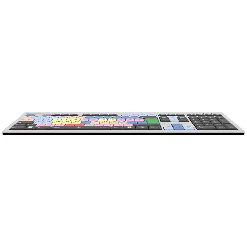 Logickeyboard Avid Media Composer Slim filaire Clavier allemand, QWERTZ gris touches multimédia, hub USB, Touches à frappe Logickeyboard Avid Media Composer Slim filaire Clavier allemand, QWERTZ gris touches multimédia, hub USB, Touches à frappe