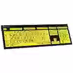 Logickeyboard XL-Print filaire Clavier allemand, QWERTZ noir touches multimédia, hub USB, Touches à frappe silencieuse Logickeyboard XL-Print filaire Clavier allemand, QWERTZ noir touches multimédia, hub USB, Touches à frappe silencieuse