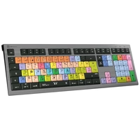 Logickeyboard Apple Logic Pro X2 Astra filaire Clavier allemand, QWERTZ gris touches multimédia, hub USB, Touches à frappe Logickeyboard Apple Logic Pro X2 Astra filaire Clavier allemand, QWERTZ gris touches multimédia, hub USB, Touches à frappe