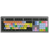 Logickeyboard Apple Logic Pro X2 Astra filaire Clavier allemand, QWERTZ gris touches multimédia, hub USB, Touches à frappe Logickeyboard Apple Logic Pro X2 Astra filaire Clavier allemand, QWERTZ gris touches multimédia, hub USB, Touches à frappe