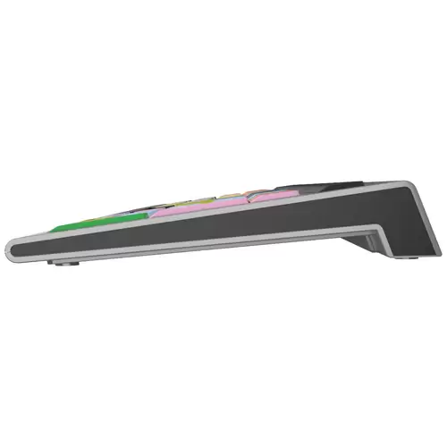 Logickeyboard Apple Logic Pro X2 Astra filaire Clavier allemand, QWERTZ gris touches multimédia, hub USB, Touches à frappe Logickeyboard Apple Logic Pro X2 Astra filaire Clavier allemand, QWERTZ gris touches multimédia, hub USB, Touches à frappe