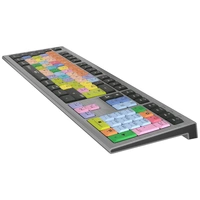 Logickeyboard Apple Logic Pro X2 Astra filaire Clavier allemand, QWERTZ gris touches multimédia, hub USB, Touches à frappe Logickeyboard Apple Logic Pro X2 Astra filaire Clavier allemand, QWERTZ gris touches multimédia, hub USB, Touches à frappe
