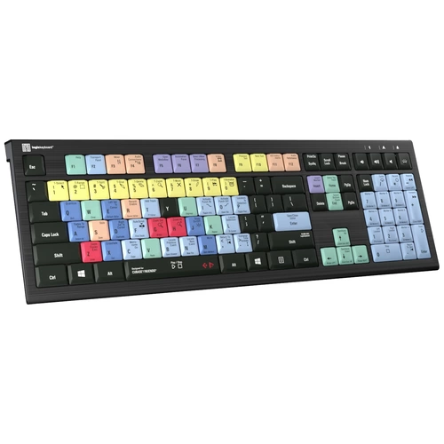 Logickeyboard Cubase/Nuendo Astra 2 filaire Clavier allemand, QWERTZ noir touches multimédia, hub USB, Touches à frappe Logickeyboard Cubase/Nuendo Astra 2 filaire Clavier allemand, QWERTZ noir touches multimédia, hub USB, Touches à frappe