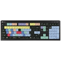 Logickeyboard Cubase/Nuendo Astra 2 filaire Clavier allemand, QWERTZ noir touches multimédia, hub USB, Touches à frappe Logickeyboard Cubase/Nuendo Astra 2 filaire Clavier allemand, QWERTZ noir touches multimédia, hub USB, Touches à frappe