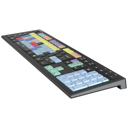 Logickeyboard Cubase/Nuendo Astra 2 filaire Clavier allemand, QWERTZ noir touches multimédia, hub USB, Touches à frappe Logickeyboard Cubase/Nuendo Astra 2 filaire Clavier allemand, QWERTZ noir touches multimédia, hub USB, Touches à frappe