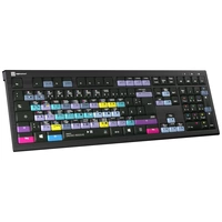 Logickeyboard Davinci Resolve Astra filaire Clavier allemand, QWERTZ noir touches multimédia, hub USB, Touches à frappe Logickeyboard Davinci Resolve Astra filaire Clavier allemand, QWERTZ noir touches multimédia, hub USB, Touches à frappe