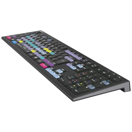 Logickeyboard Davinci Resolve Astra filaire Clavier allemand, QWERTZ noir touches multimédia, hub USB, Touches à frappe Logickeyboard Davinci Resolve Astra filaire Clavier allemand, QWERTZ noir touches multimédia, hub USB, Touches à frappe