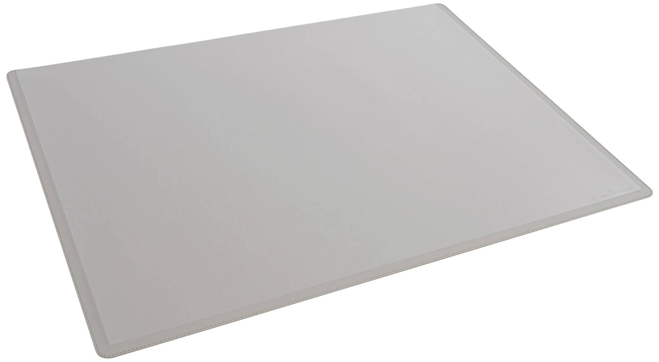 Une planche à découper rectangulaire, blanche et en plastique, est posée à plat sur une surface.