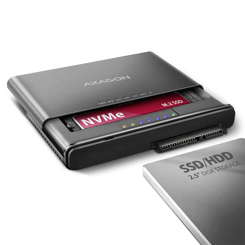 AXAGON ADSA-CC USB-C® (USB 3.2 Gen 2) Station d'accueil pour disque dur