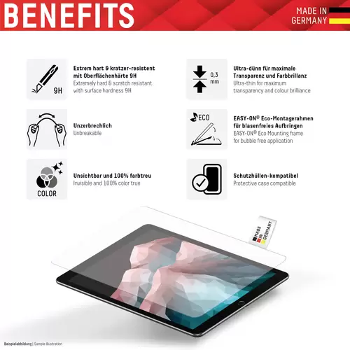 DISPLEX Tablet Glass Verre de protection d'écran Apple iPad 10.9" (10. Gen, 2022) 1 pc(s) anti-traces de doigts, résistant au DISPLEX Tablet Glass Verre de protection d'écran Apple iPad 10.9" (10. Gen, 2022) 1 pc(s) anti-traces de doigts, résistant au
