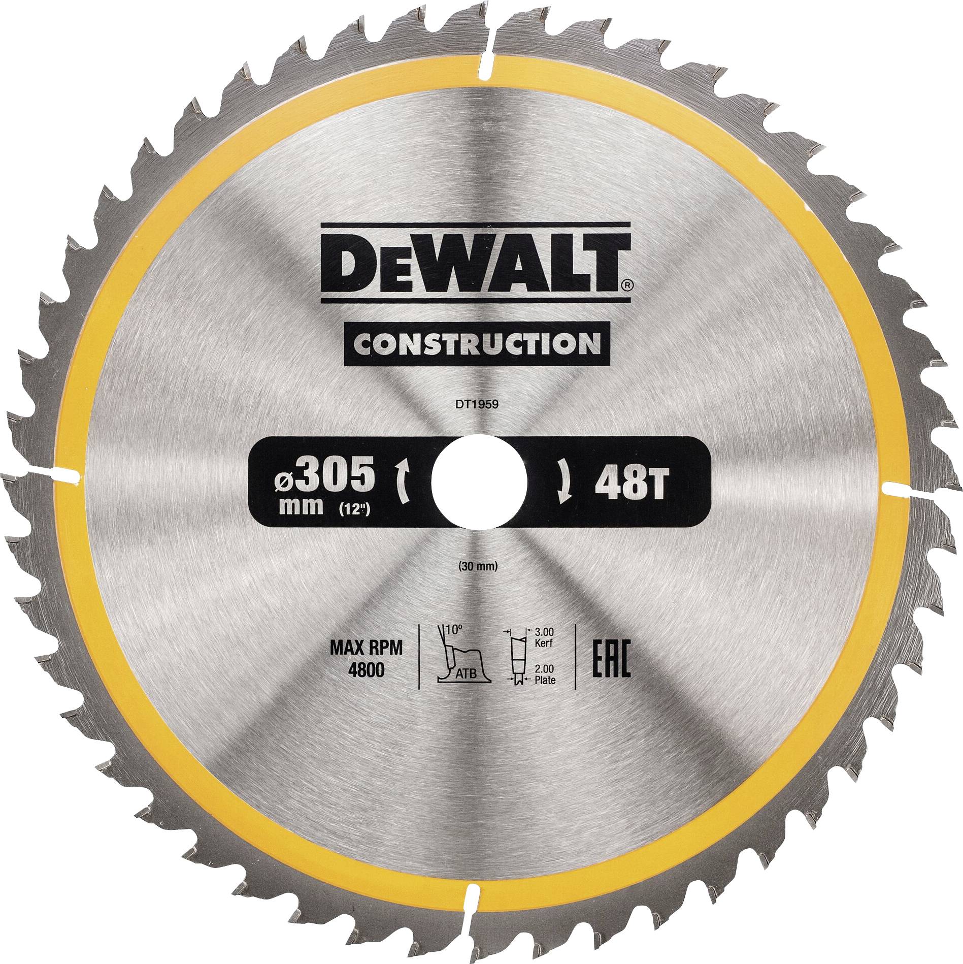 DEWALT DT1959-QZ Lame de scie circulaire 1 pc(s)
