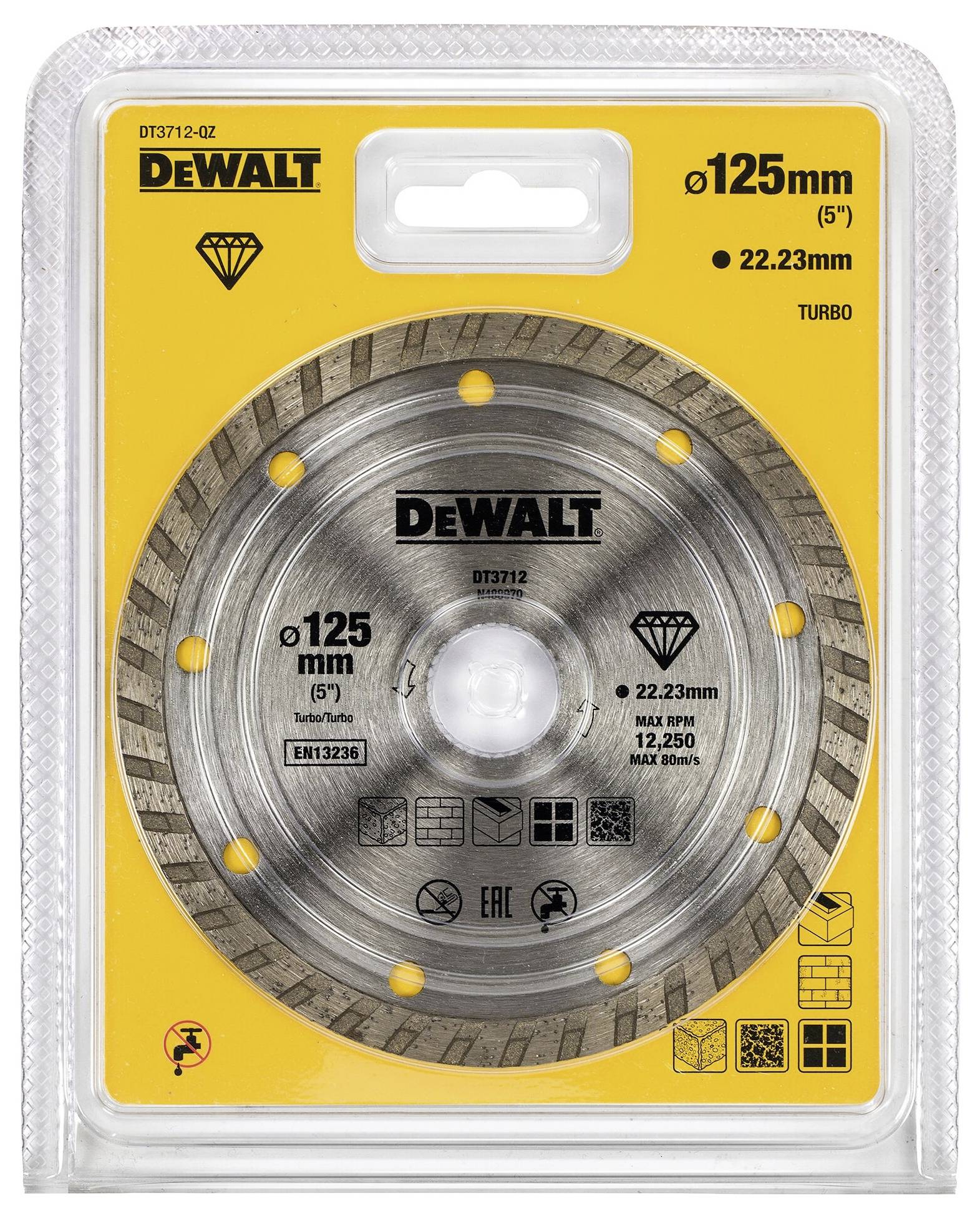 DEWALT DT3712-QZ Disque à tronçonner diamanté 1 pc(s)