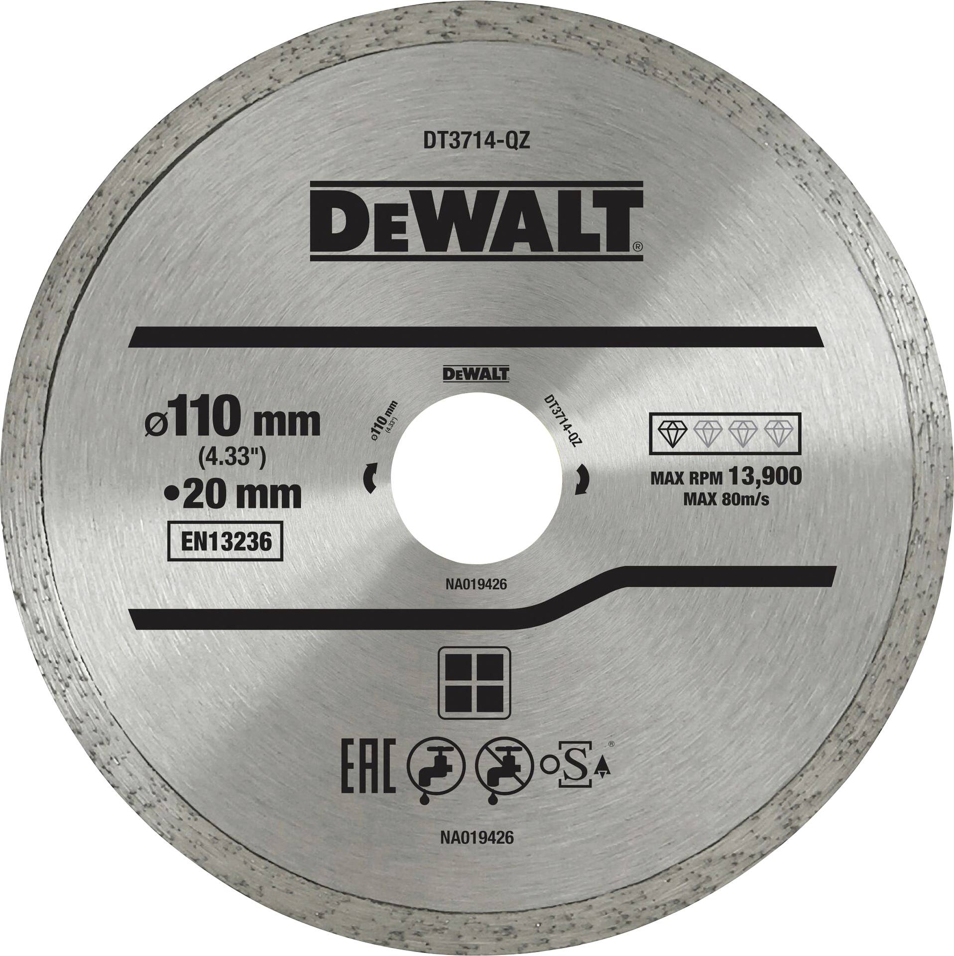 DEWALT DT3714-QZ Disque à tronçonner diamanté 1 pc(s)