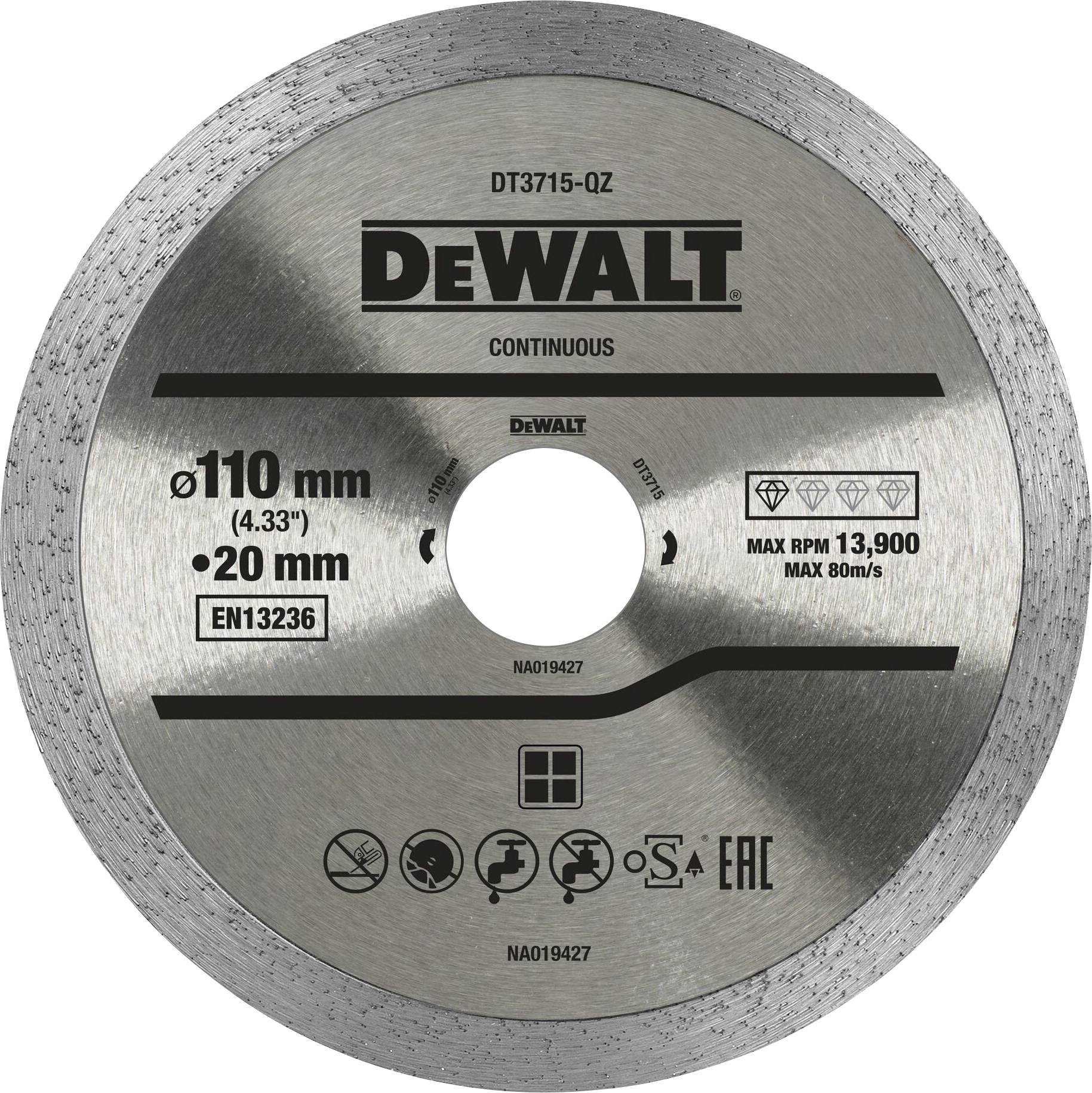 DEWALT DT3715-QZ Disque à tronçonner diamanté 1 pc(s)