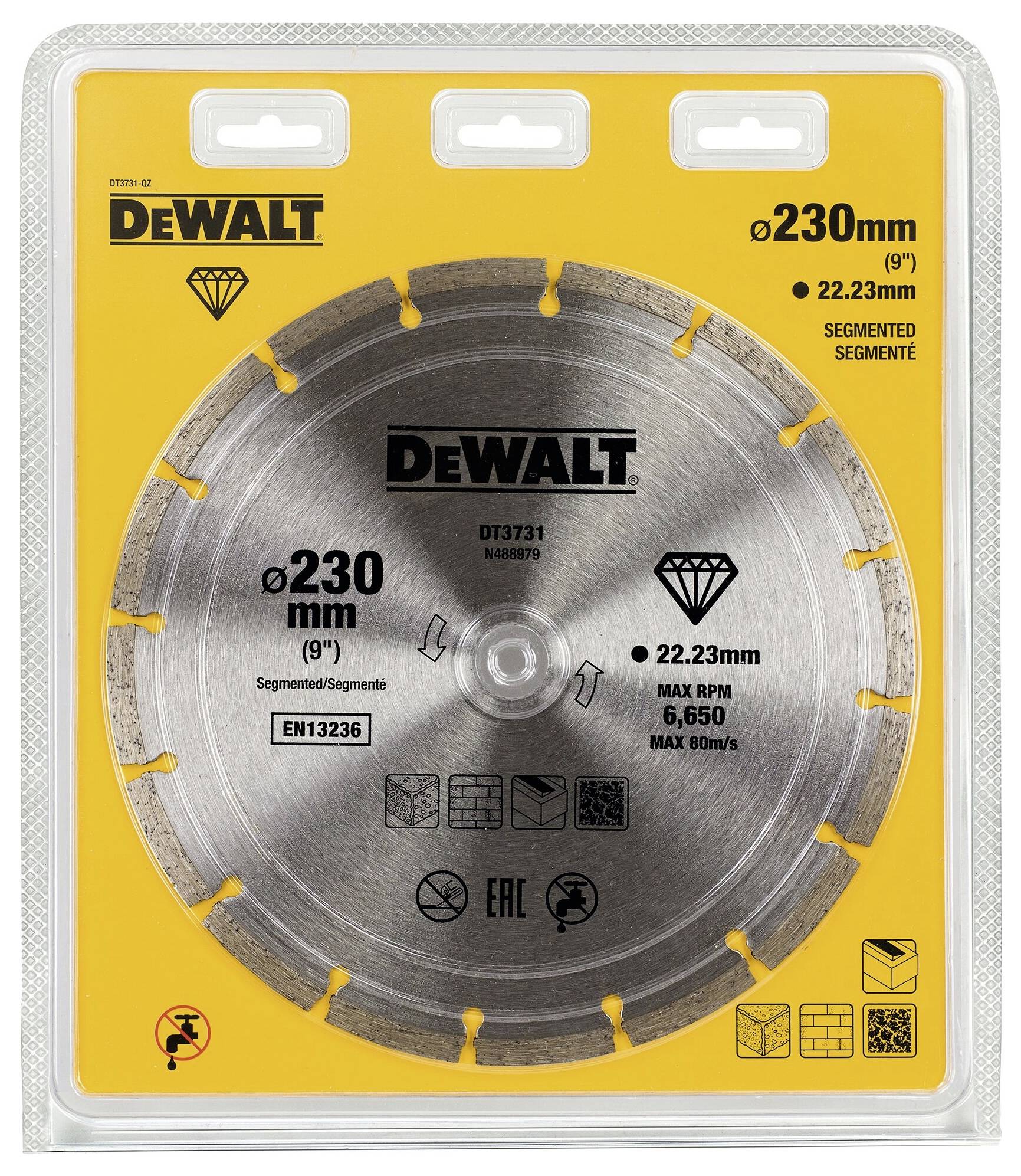DEWALT DT3731-QZ Disque à tronçonner diamanté 1 pc(s)