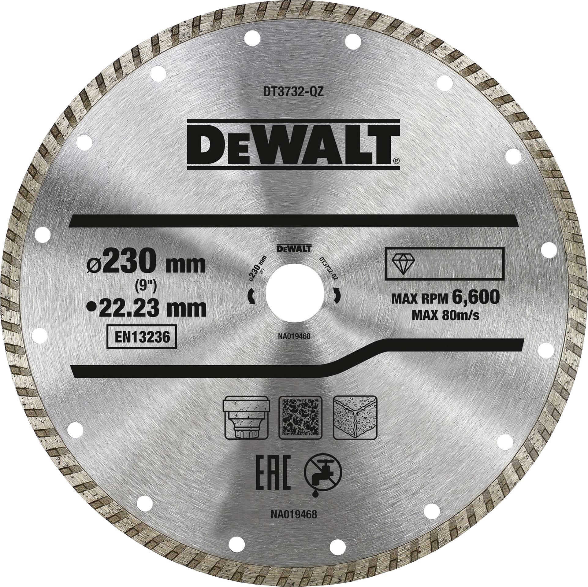 DEWALT DT3732-QZ Disque à tronçonner diamanté 1 pc(s)